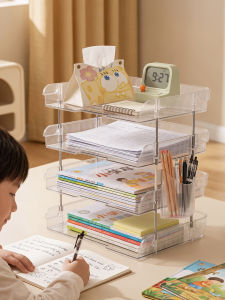 Multifunctional Desktop Storage Bookshelf Organiser for Books and Office Supplies