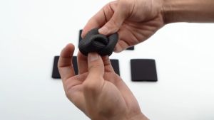 Round Soft Door Knob Covers Anti-static Black Anti-slip Rubber Door Protection