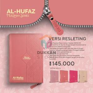 Al Quran Hafalan Terjemah Muslimah A5 - Al-Quran Al-Hufaz Muslimah Resleting #cordoba