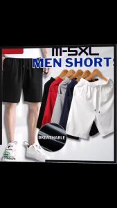 Seluar Pendek Lelaki Mesh Men Shorts Pants Mesh Plus Size M-5XL Sport Short Pants Drawstring Gym Home Comfy Clothing Seluar Pendek Lelaki