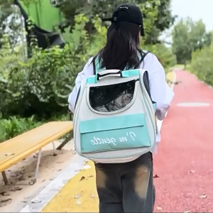 กระเป๋าสัตว์เลี้ยง กระเป๋าแมว เป้สัตว์เลี้ยง วัสดุคุณภาพสูง ความจุขนาดใหญ่ สะดวกในการพกพาสัตว์เลี้ยง มีสีให้เลือก 4 สี