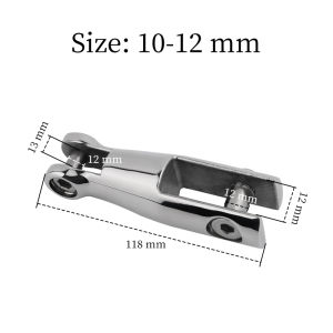 AndyMarine 316 Stainless Steel Marine Anchor Connector Mirror Polished Finish Anchor Connector Boat Accessories