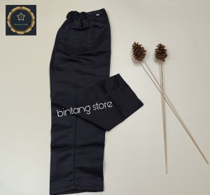 Celana Hitam SD Panjang Pinggang Karet Bahan Elemen