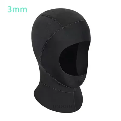 Diving Hood 3mm Neoprene Wetsuit Hood Durable Stretchable Cap for Snorkeling Kayaking Surfing Canoeing Water Sports Swim Cap