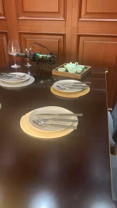 MiaXia Joy แผ่นรองจานกันน้ำลวก Tatakan Panci ผ้าลินินญี่ปุ่นถาดใส่อาหารโต๊ะทานอาหารแผ่นรองป้องกันความร้อนจานรองแก้วครัวเรือนแผ่นรองชาม