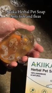 【Buy 1 Take 2】Akiika Herbal Pet Soap 200g for Dogs and Cats 100% Natural Handmade Sterilization Anti-Parasitic Deodorization