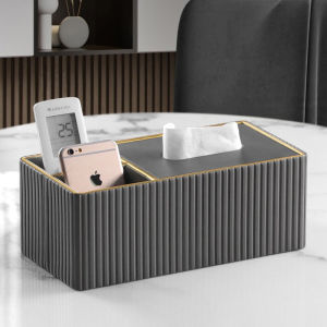 Luxurious Minimalist Modern Stripe Creative Remote Control Storage Box