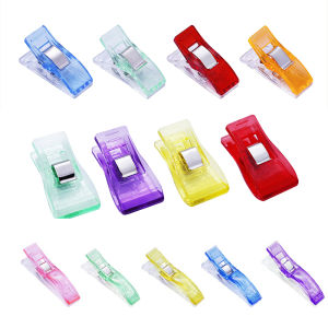 Color Plastic Clips Transparent File Locator Fixing Clip Edging Axe Clip Binder Clip Office Long Tail Clip