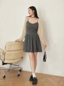 Đầm Dáng Suông Eo Thon V-Cổ Mùa Hè Plus Size