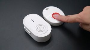 【Malaysia Stock】Calltou Caregiver Pager Calling System Pager SOS Help System for Elderly/Pregnant Woman/Patient 1 Receiver 1 SOS Call Button CC06