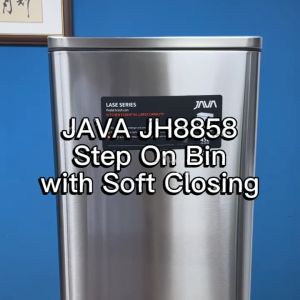 JAVA Dustbin LASE | JH8858 | Pedal Bin | Soft-Closing | Designer Bin | Waste Bin | Trash Bin | 45 Litres