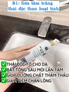 COMBO TẮM DƯỠNG TRẮNG DA BODY BAN ĐÊM DETOXBLANC(PHIÊN BẢN MỚI)