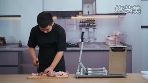 Ready✅ Stainless Steel Manual Doner Kebab Meat BBQ Barbeque Sticks Skewer Machine Meat String Mutton Satay Making 穿串肉机器