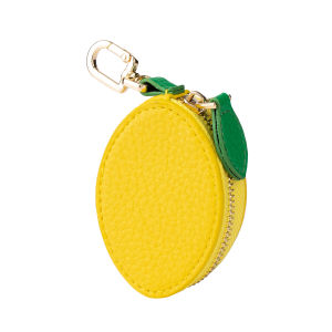 Bag Charms Coin Purse Lemon Mini Wallet Airtag Storage Pouch Earphone Jewelry Box Multifunctional Hook Keychain Charm Bag