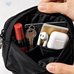 New simple waterproof small wallet double zipper can be used as a keychain card holder coin purse multifunctional compact lightweight and portable available in multiple colors