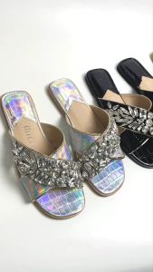 MICCO รองเท้าเเตะเพชรแฟชั่น รุ่น 6088-2