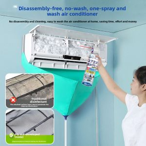 MONLEYTA | Home Use Air Conditioner Cleaner Foam Deep Cleaning Liquid For Indoor Unit Powerful Stain Removal No Need To Disassemble