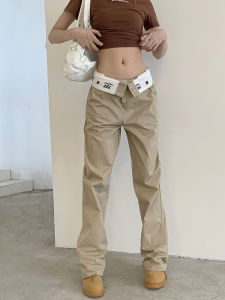 High Waist Straight Leg Black Denim Jeans Womens Spring Autumn Winter Flip Edge Wide Leg Pants Casual Comfortable Fit