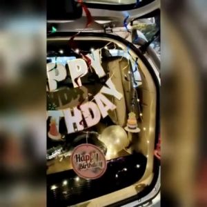 Banner Happy Birthday Macaron / Banner Happy Birthday Rainbow Pastel