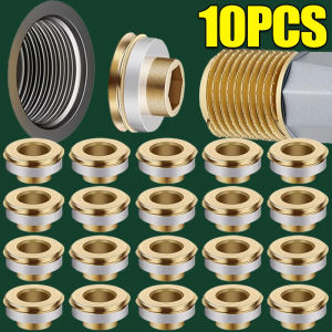 10Pcs Brass Quick Seal Washer for Universal Faucet Valve Leak-proof Sealing Ring Gasket Pipe Hose Plumbing Plug Faucet Accessories