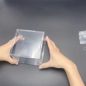 Acrylic Collectibles Doll Collectibles Display Cabinet Transparent HD Storage Box Stackable Dustproof Storage Rack