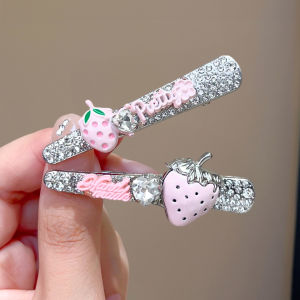 DUBAO | Cute Strawberry Cartoon Hair Clips Non-harmful