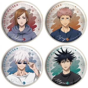 58mm Anime Jujutsu Kaisen Kugisaki Nobara Fushiguro Megumi Itadori Yuji Cosplay COSTUME Badge Pin SPTE Tinplate Brooch Prop Gift