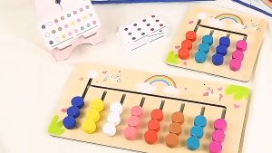 Logical Thinking Maze Matching Color Alphabet Puzzle Board Montessori Wooden Educational Toy for Kids-T180