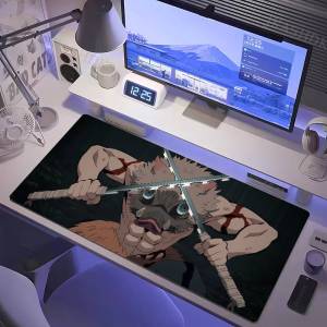 Bandai | Demon Slayer Nezuko Anime Gaming Mouse Pad Large Rubber Keyboard Desk Mat With 2MM Stitched Edge Design