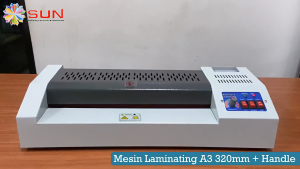 Mesin Laminasi / Mesin Laminating Panas dan Dingin Laminator 33 cm + Handle 320D