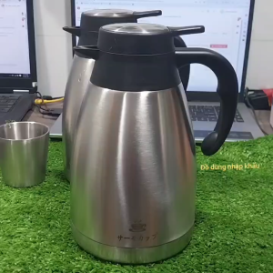 Bình pha trà giữ nhiệt 24h INOX 304 2 lớp cách nhiệt hàng nội địa Trung cao cấp-Dung tích 1200ml