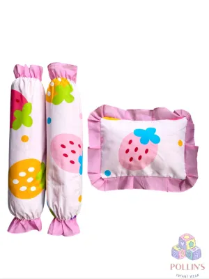 Bolster Set | Pillow Set | 3in1 set (CANADIAN COTTON) 100% PURECOTTON (WITH FREE BAG)FOR NEWBORNBABY High Quality (sold per piece) for baby high quality products
