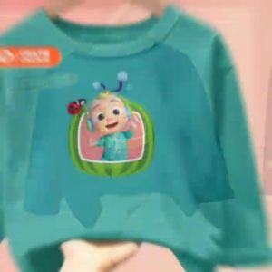 Pakaian Bergambar Atasan Anak Cewek/Cowok Baby Melon Lengan Panjang Usia 1-12 Tahun