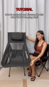 SUNDAY Outdoor High-Back Lightweight Portable Folding Chair with 600D Oxford Fabric for Camping Hiking Travel