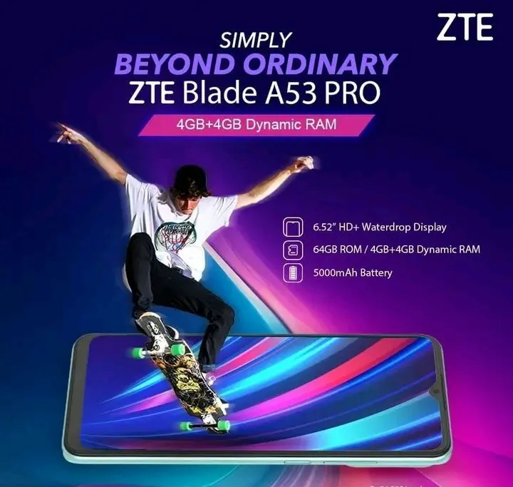Jual ZTE Blade A53 Pro 4/64GB Garansi Resmi 1 Tahun di Seller