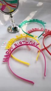 Phụ Kiện Sinh Nhật Cài Tóc Chữ HAPPY BIRHTDAY Nhiều Màu Sắc Bờm Tóc Sinh Nhật Cài Nhựa Xinh Xắn Cho Mọi Lứa Tuổi