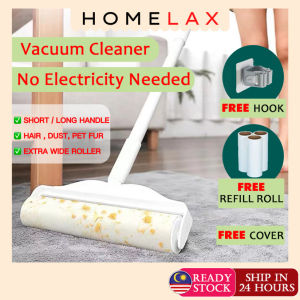 🔥HL🔥Extendable Sticky Lint Roller Extra Wide Detachable Dust Hair Pet Fur Remover Bulu Baju Clothes Duster Roller
