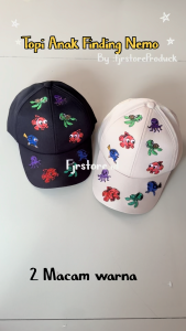 Topi Anak Perempuan Dan Topi Anak Laki-Laki Motif Full Bordir Nemo