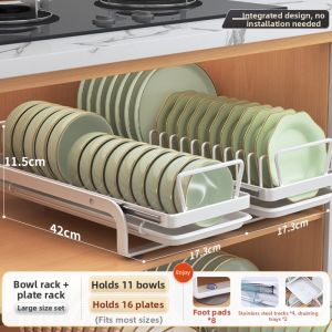 HANYUXUAN | Pull-out Drawer Dish Rack