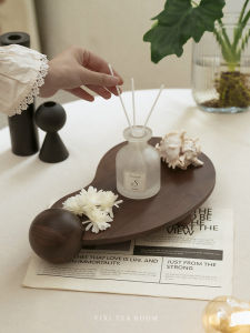 Elegant French Style Perfume And Jewelry Storage Tray Entrance Decorative Ornament High End Luxury Wooden Material Handmade