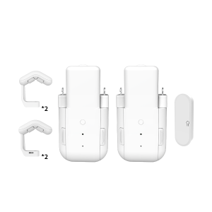 WiFi Smart Curtain Motor Opener Aluminum Automatic Electric Roman Pole/T/U Track 3-in-1 System Home Automation