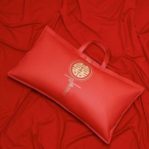 WALKING LU | Wedding Red Large Handheld Pillow Storage Bag