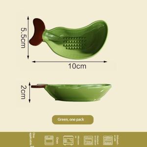 ⚑Multi-functional Manual Banana Grinding Plate Cute Shape Non-Slip Hot Pot Sauce Dish Handmade Garlic Grater Cooking