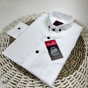 COD Kemeja Cowok Polos Lengan Panjang Terbaru 2024 Warna Hitam
