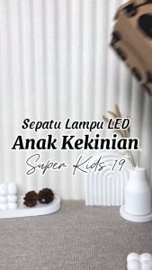 RECORD SUPER KIDS 19 FASHIONABLE SEPATU LAMPU LED ANAK LAKI 1-7THN VELKRO MOTO BIKE SIZE 26-31