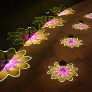 Solar Outdoor Lights LED Garden Lighting Auto On/Off Landscape Decor for Walkway Yard Lawn Solar Powered Outdoor Use Light