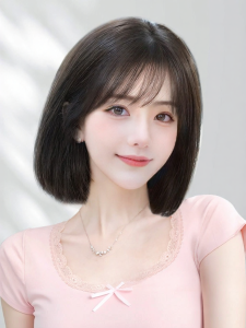MENGSIQIAN | Anti-aging Voluminous Full Human Hair Bob Wig