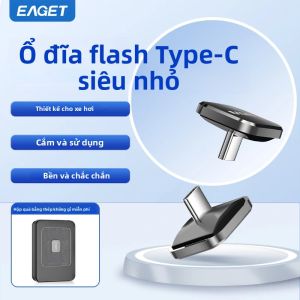 Ổ USB Mini EAGET Cho Ô Tô Loại C 2.0 8GB/16GB/32GB/64GB Cắm Là Chạy Dùng Cho Camera Hành Trình Điện Thoại Máy Tính Mac PC Ô Tô Chất Liệu Kim Loại