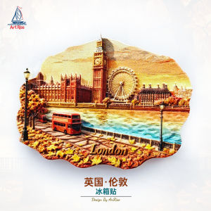 London Landmark Magnets 3D Magnetic Stickers Home Decorative Gifts Travel Souvenirs Fridge Magnets Scenic Spot Decorations