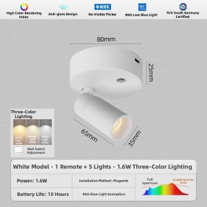 DENGFU | Overhead Corridor Kitchen Wireless Remote Control Spotlight